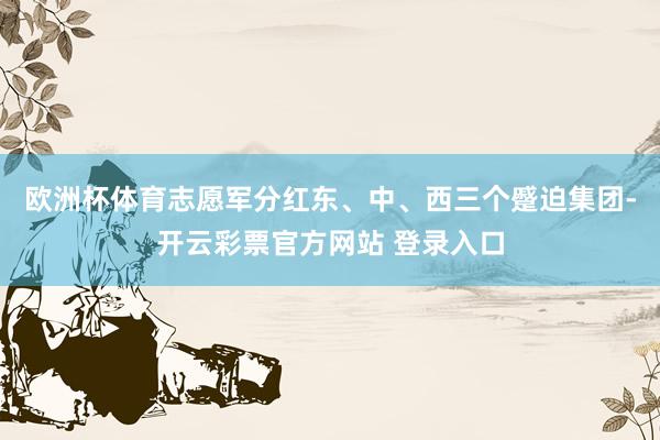 欧洲杯体育志愿军分红东、中、西三个蹙迫集团-开云彩票官方网站 登录入口